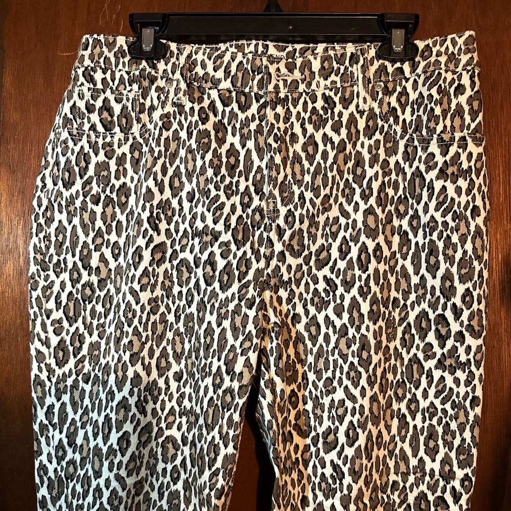 cheetah print Chico’s jeans